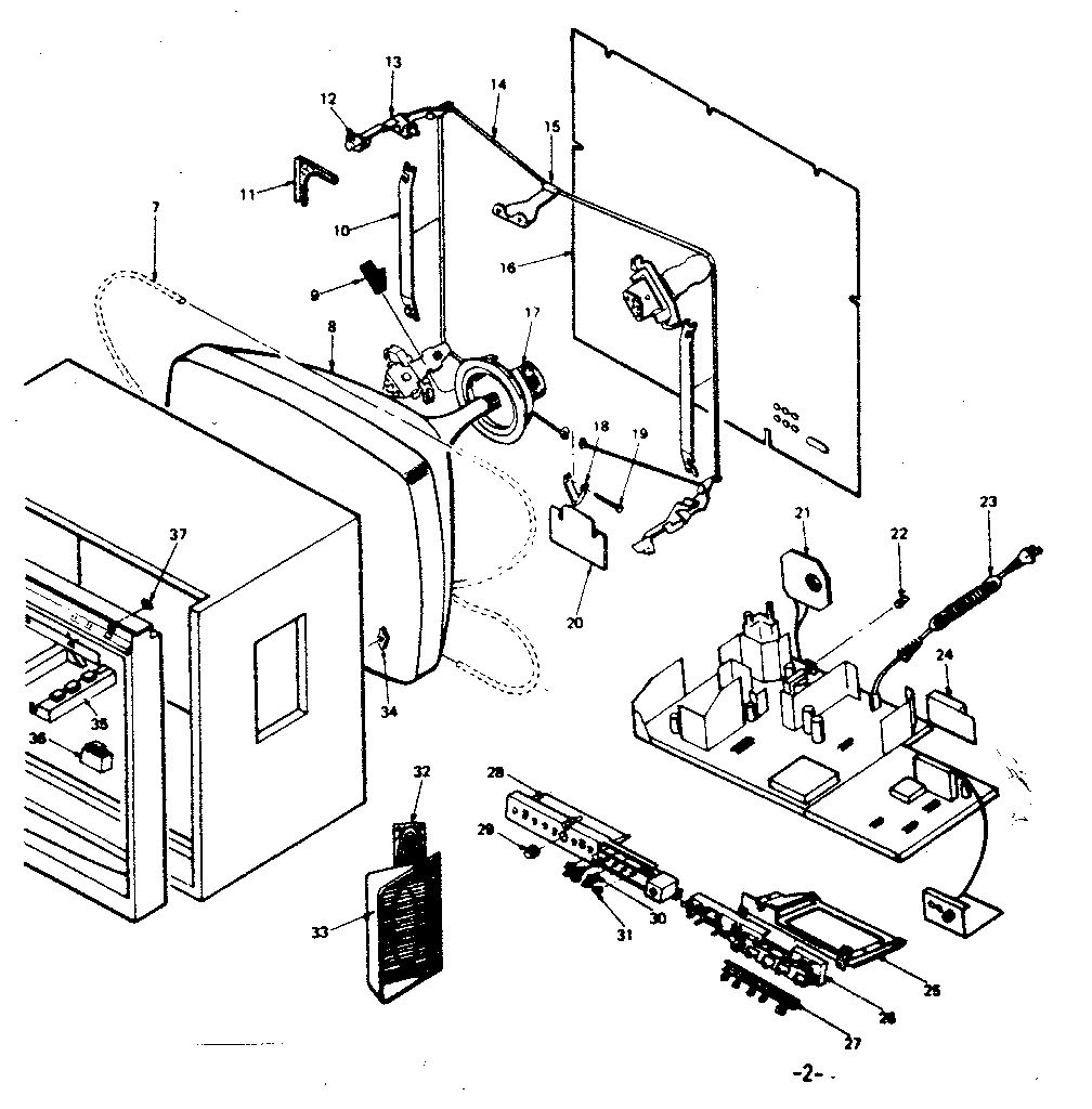 Back cabinet assembly