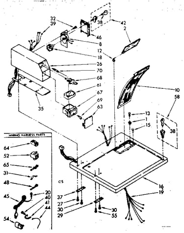 Top and coin box parts
