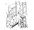 Kenmore 1068559282 cabinet parts diagram