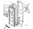 Kenmore 1068559262 refrigerator door parts diagram