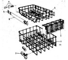 Kenmore 587733302 rack assembly diagram