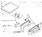 Kenmore 11089416320 top and control parts diagram