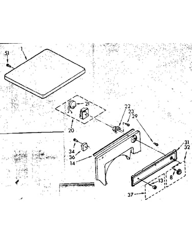 Top and control parts
