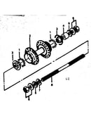 Rear small flange hub