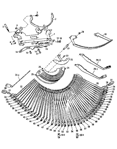 Sector plate, type bar