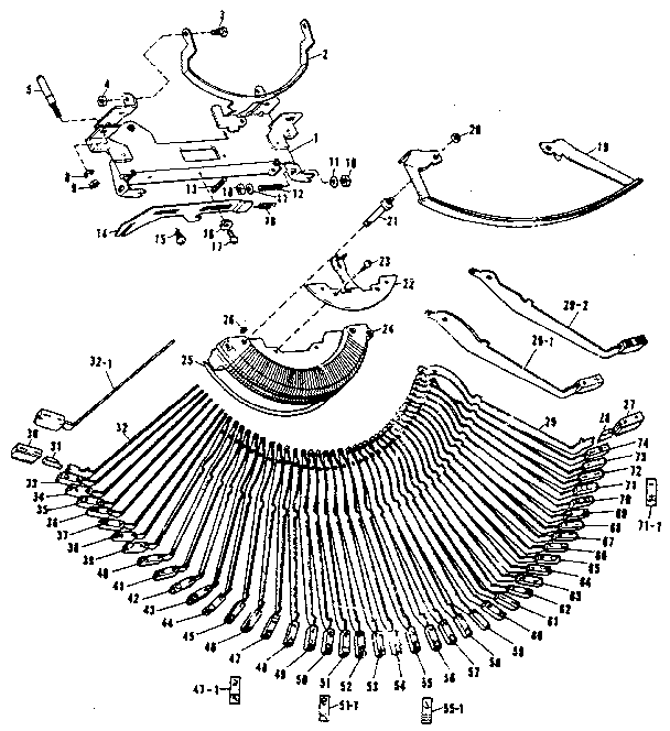 SECTOR PLATE, TYPE BAR (AMERICAN SPANISH)