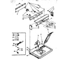Kenmore 11087475930 top and console parts diagram