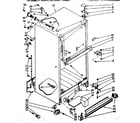 Kenmore 1068648662 cabinet parts diagram