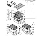 Kenmore 1068648662 shelf parts diagram