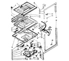 Kenmore 1068648642 compartment separator and control parts diagram
