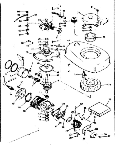 Engine assembly no. 643-21