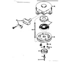 Craftsman 217585410 rewind starter assembly no. 590420 diagram