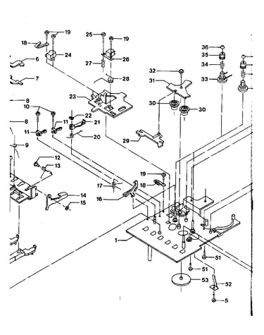 Cassette mechanism (top section)
