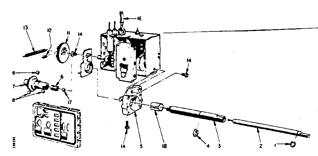 Uhf tuner mechanical parts
