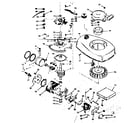Craftsman 217585411 engine assembly no. 643-21a diagram