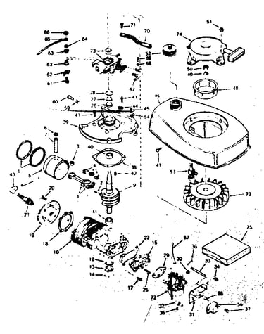 Engine assembly no. 643-21a