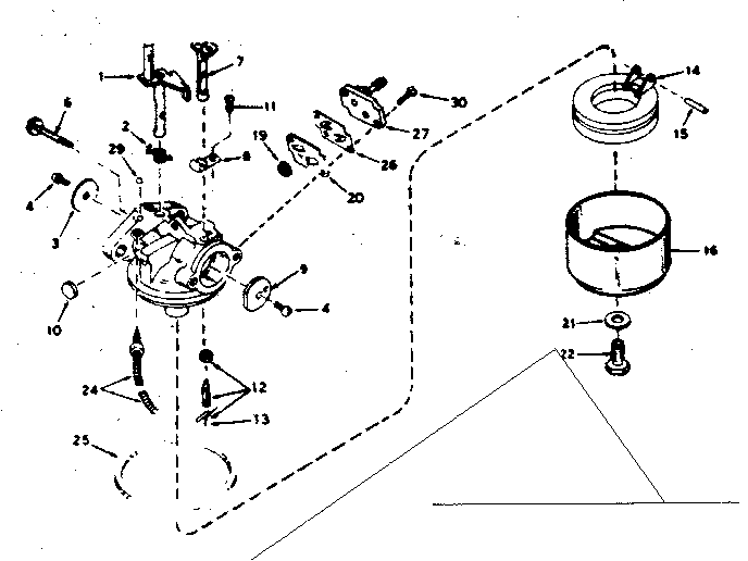 Carburetor assembly no. 631899