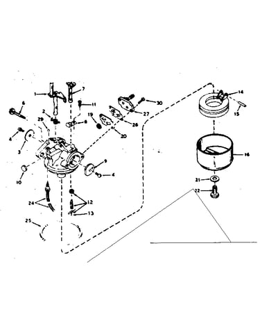 Carburetor assembly no. 631899