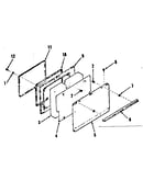 Oven door section