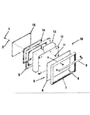 Oven door section