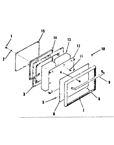 Oven door section