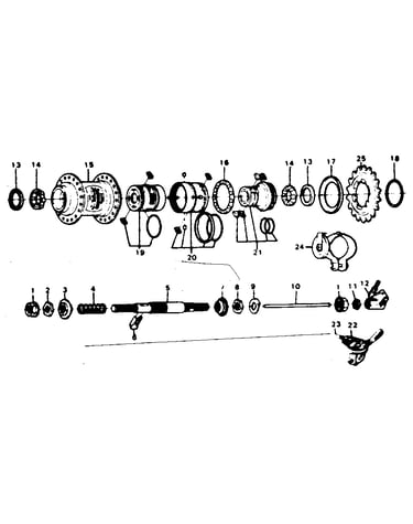 Shimano three speed hub