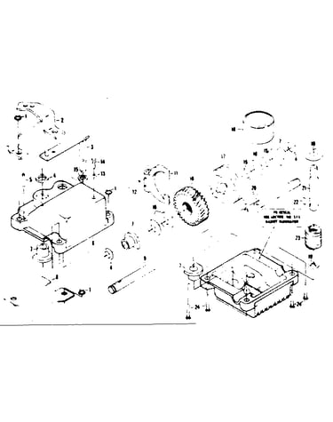 Gear case assembly part no. 85314