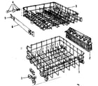 Kenmore 587153100 rack assembly diagram