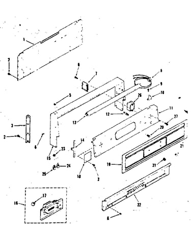 Backguard section