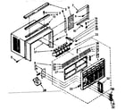 Kenmore 1067791080 cabinet parts diagram
