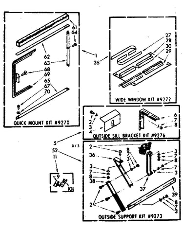 Accessory kit parts