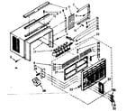 Kenmore 1068701080 cabinet parts diagram
