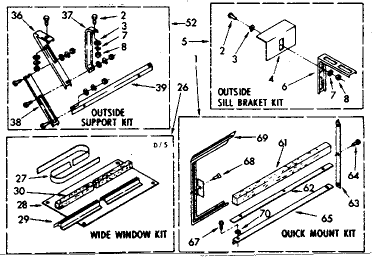 Accessory kit parts