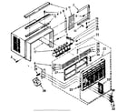 Kenmore 1068711080 cabinet parts diagram