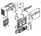 Kenmore 10669081 cabinet parts diagram