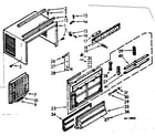Kenmore 10670081 cabinet parts diagram