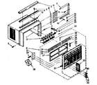 Kenmore 1068711081 cabinet parts diagram
