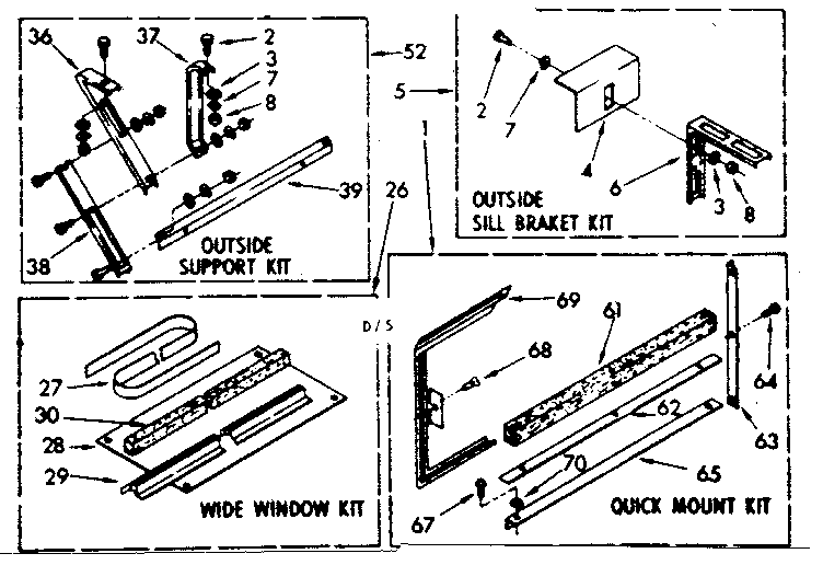 Accessory kit parts
