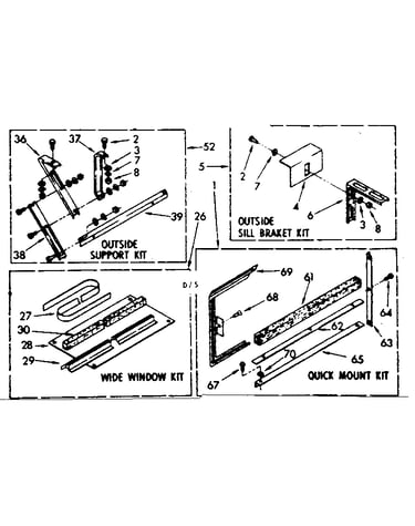 Accessory kit parts