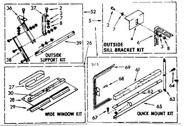 Accessory kit parts