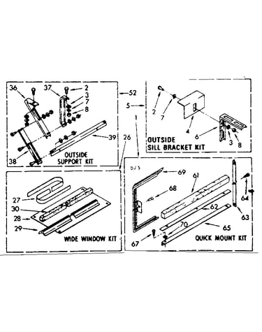 Accessory kit parts