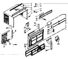 Kenmore 10671131 cabinet parts diagram