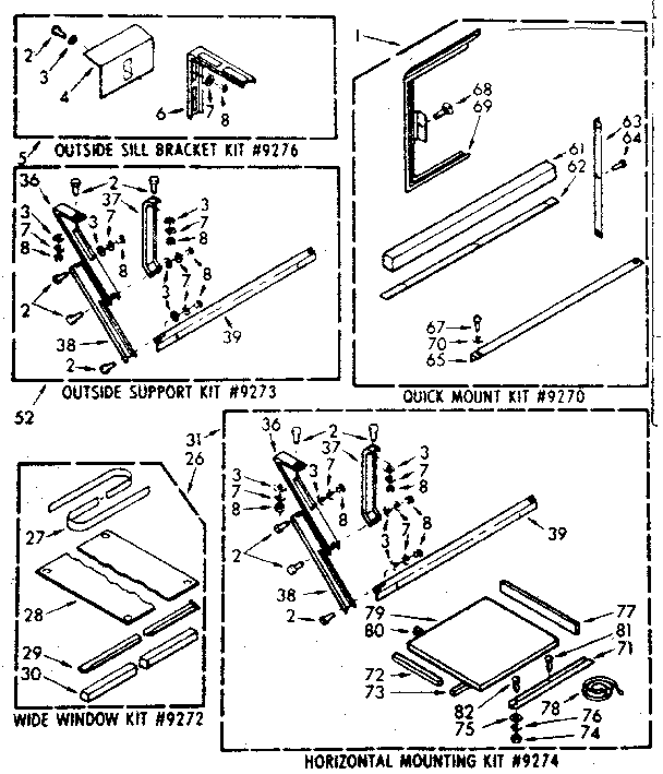 Accessory kit parts