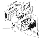 Kenmore 1067761151 cabinet parts diagram