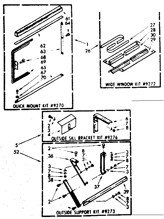 Accessory kit parts