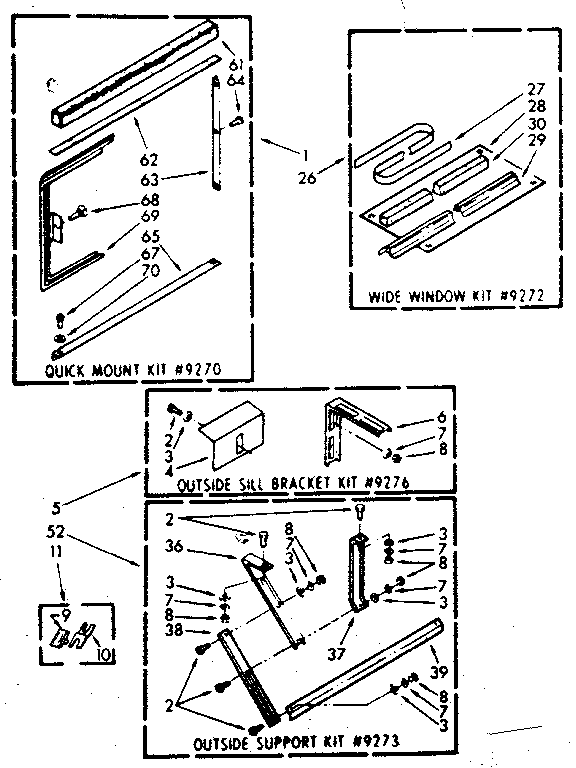 Accessory kit parts