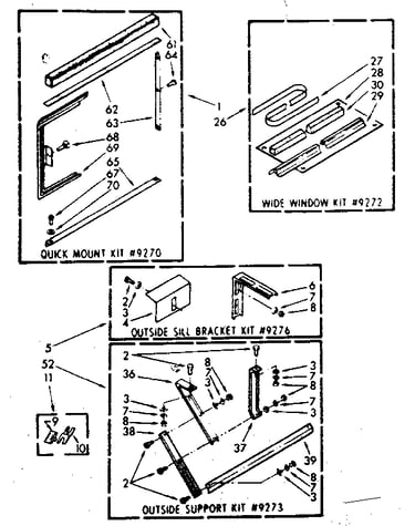 Accessory kit parts