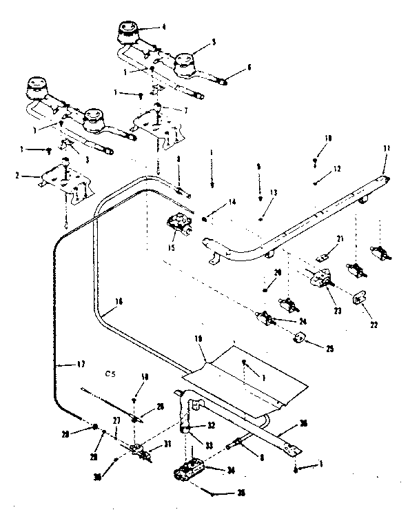 Burner section