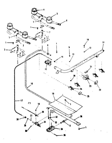 Burner section