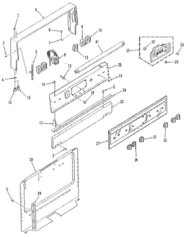 Backguard section